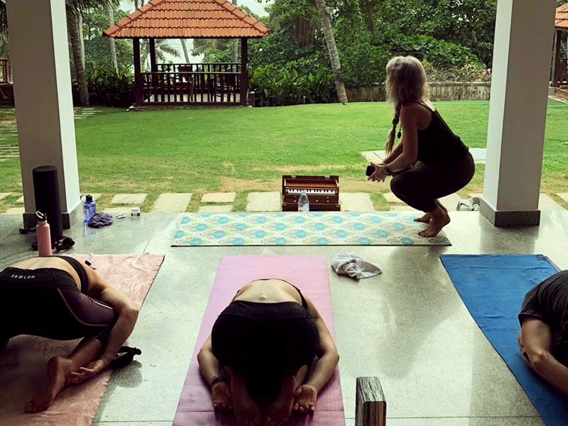 Sunset Vinyasa Yoga in Kerela, India